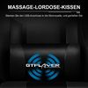 GTPLAYER Bürostuhl Gaming Stuhl Massage Gaming Sessel Ergonomischer Gamer Stuhl mit Fußstütze, Kopfstütze Massage-Lendenkissen, Gepolstert Game Chair, Drehsessel schwarz Bild 3