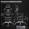 GTPLAYER Bürostuhl Gaming Stuhl Massage Gaming Sessel Ergonomischer Gamer Stuhl mit Fußstütze, Kopfstütze Massage-Lendenkissen, Gepolstert Game Chair, Drehsessel schwarz Bild 2