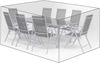 junxing Gartenmöbel Abdeckung, Wasserdicht, Winterfest, Atmungsaktiv, Rechteckig, UV-Schutz, Oxford-Gewebe, Silber Grau, 180x80x85cm,(70.9x31.5x33.5in) Bild 3