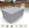 junxing Gartenmöbel Abdeckung, Wasserdicht, Winterfest, Atmungsaktiv, Rechteckig, UV-Schutz, Oxford-Gewebe, Silber Grau, 180x80x85cm,(70.9x31.5x33.5in) Bild 5
