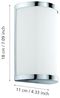 Eglo 95773 Wandleuchte Cupella in chrom und weiß 2X4,5W L:11 H:18cm Bild 5