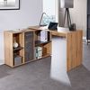CARO-Möbel Eckschreibtisch DIEGO, Eckschreibtisch mit Stauraum drehbar Bürotisch mit Sideboard L Form Ei Bild 2