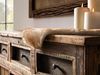 Sideboard Sumatra aus recyceltem Holz mit Türen und Schubladen – rustikaler Wohnzimmerschrank | massivum Bild 3