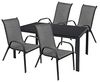 Gartengarnitur Sitzgarnitur 5-teilig L125xB70cm Non-Wood Anthrazit Bild 2