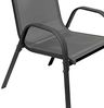 Gartengarnitur Sitzgarnitur 5-teilig L125xB70cm Non-Wood Anthrazit Bild 5