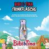 United Labels® Trinkflasche Bibi & Tina Edelstahl Trinkflasche Pferde Flasche Strohhalm 500 ml Bild 2