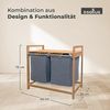 osoltus Bali Bambus Holz Wäschesortierer Wäschesammler 75 cm Bild 3