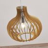 Lindby Hängeleuchte Sina, dimmbar, Leuchtmittel nicht inklusive, Skandinavisch, Metall, Holz, holz hell, 1 flammig, E27, Holz Bild 4