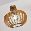 Lindby Hängeleuchte Sina, dimmbar, Leuchtmittel nicht inklusive, Skandinavisch, Metall, Holz, holz hell, 1 flammig, E27, Holz Bild 5