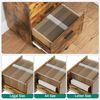 YITAHOME Rollcontainer mit Schubladen, Mobiler Aktenschrank mit Rädern, Bürocontainer Schubladenschrank Rollschrank Rollwagen, Schubladenkommode für Zuhause Büro, Hängeregisterschrank (Vintagebraun) Bild 4