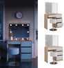 Schminktisch Sherry Sonoma 90 cm mit LED Beleuchtung und Hocker Vicco Bild 2
