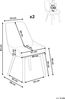 Esszimmerstuhl 2er Set MELFORT Stoff Braun Bild 3
