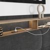 Polsterbett Christin Anthrazit/Eiche 180x200 mit LED und USB-Anschluss Vitalispa Bild 4
