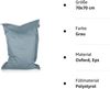 BuBiBag XXL Sitzsack, Outdoor Sitzsäcke für Kinder und Erwachsene, Bodenkissen Beanbag Fatboy wetterfest (Grau 70x70 cm) Bild 4