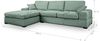 Ecksofa (B/H/T: 308x90x186 cm) in Petrol Bild 3