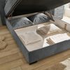 Stella Trading NAGOL A Boxbett 120x200, Anthrazit - Bequemes Bett mit Bettkasten und Premium 9-Zonen-Federkern Wendematratze - 145 x 114 x 214 cm (B/H/T) Bild 5