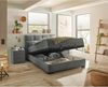 Stella Trading NAGOL A Boxbett 120x200, Anthrazit - Bequemes Bett mit Bettkasten und Premium 9-Zonen-Federkern Wendematratze - 145 x 114 x 214 cm (B/H/T) Bild 4