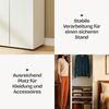 Kleiderschrank Chalvefted 175 x 60 x 35 cm Weiß [en. casa] Bild 5