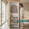 Kleiderschrank Chalvefted 175 x 60 x 35 cm Weiß [en. casa] Bild 3