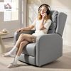 HOMCOM Massagesessel mit Fußstütze, Seitentasche (Elektrisch Relaxsessel, 1-St, Fernsehsessel), mit Fernbedienung, Grau Bild 2
