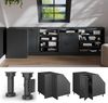 Dachschrägenschrank Eckschrank Rion Anthrazit Landhaus 75.6 x 81.6 cm mit 1 Tür, Schrankkorpus 60 cm Tiefe Vicco Bild 5