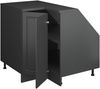 Dachschrägenschrank Eckschrank Rion Anthrazit Landhaus 75.6 x 81.6 cm mit 1 Tür, Schrankkorpus 60 cm Tiefe Vicco Bild 4