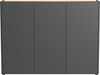 Germania Schuhschrank 1347-549 GW-Libbiano, in Graphit/Navarra-Eiche-Nb, mit grifflosem Design, 138 x 105 x 25 cm (BxHxT) Bild 4