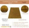 Carpetsale24 Shaggy Hochflor Teppich Wohnzimmer 250x350 (240x340 cm) Goldfarbe - Modern Flauschiger Teppich Extra Weich, Pflegeleicht und Einfarbig - Teppich für Schlafzimmer, Esszimmer und Küche Bild 3