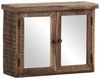 Badmöbelset Sumatra 4-teilig aus recyceltem Altholz – Waschbeckenunterschrank, Kommode, Spiegelschrank, Wandschrank – Landhausstil massivum Bild 4