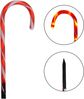 ToCi LED-Lichterkette Gartenstecker LED Zuckerstangen Weihnachts Deko Timer Batterie Außen Bild 3