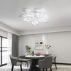 Comely LED Deckenleuchte, 65W Moderne Kronleuchter Lampe, 5 Köpfe Petal LED Deckenlampe 7200LM Für Wohnzimmer Küche Schlafzimmer, 6500K Kalt Weiß Bild 5