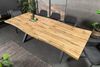 riess-ambiente Baumkantentisch WILD 180-220cm braun · ausziehbarer Esstisch im Wildeichen-Design (Einzelartikel, 1-St), 8-10 Personen · Metall-X-Gestell · 2,5cm Tischplatte · Einlegeplatte Bild 4
