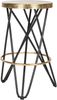 SAFAVIEH Modern Bar & Counter Stool, in Black and Gold Bild 3