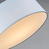 Qazqa Deckenleuchte Drum led, LED fest integriert, Extra-Warmweiß, QAZQA Deckenleuchte, integrated, Blau, Textil, Modern Bild 4
