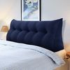 VERCART Keilkissen, Marineblau, Cord, 50 x 20 x 120 cm Bild 2