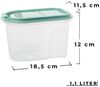 Centi Vorratsdose Vorratsdosen Set mit Klappdeckel, transparent, Kunststoff, (4er-Set) Bild 2