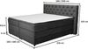 Belanoti Boxspringbett Any (Boxspringbett 160x200 mit Bettkasten, 7-Zonen Taschenfederkern Matratze inklusive Visco Topper), Bett 160x200 in der Farbe Anthrazit H2/H3 Polsterbett Bild 2