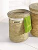 Dekoleidenschaft Wäschekorb aus Seegras mit Deckel, Wäschesammler mit Textileinlage, in 2 Größen, Wäschetonne Wäschebox Aufbewahrungskorb Wäschebehälter Laundry Basket Bild 1