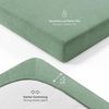 Blumtal® Frottee Spannbettlaken - 2er Set Kuschelig weiches Bettlaken 160x200 cm, Oeko-Tex 100 Zertifiziert, bis 22cm Matratzenhöhe, Summer Green - grün Bild 3