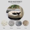 MEDISAFETY Hundebett MILOU Haustierkissen 50-80cm in hellgrau dunkelgrau beige braun 70 cm - Hellgrau Bild 5