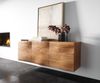 Sideboard New Live-Edge 145 cm Akazie Natur 3 Türen schwebend Bild 2