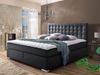 Möbel-Eins ISABELL Boxspringbett schwarz 180x200 cm, Härtegrad 2+4 Bild 4