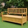 Sitzbank Truhenbank Auflagenbox Gartenbank Holz Gartenbox Box Gartentruhe NEU Bild 4