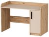 Stylish Study Desk, Atlantic Pine & Beige, 123.6 x 83 x 23.6 cm | 100% Melamine Coated Particle Board, 18 mm Thick | Perfect for Home Office & Study Bild 5