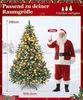 Yorbay Künstlicher Weihnachtsbaum Künstlicher Tannenbaum mit LED Beleuchtung, Schnee, Kiefernzapfen, 150 / 180 / 210 cm auswählbar, mit Ständer, Weihnachtsbaum Christbaum für Weihnachten-Dekoration Bild 2