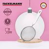 Fackelmann Sieb Ø 7 cm, Küchensieb aus Edelstahl, feinmaschiger Seiher mit Griffeinlage aus Kunststoff (Farbe: Weiß/Silber), Menge: 1 Stück (Packung mit 2) Bild 4
