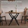 ML-DESIGN Tischbein 2er Set Tischgestell Tischkufen Möbelfüße aus Stahl Industriedesign, Kufengestell X-Form Schwarz für Esstisch/Schreibtisch DIY-Projekte Bild 3