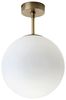 Licht-Erlebnisse Deckenleuchte MUSA, ohne Leuchtmittel, Deckenlampe Glas Kugel Echt-Messing Vintage Design Wohnzimmer Küche Bild 2