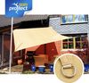 sunprotect 12009 Professional Sonnensegel, 4,5 x 4,5 m, Quadrat, wind- & wasserdurchlässig, beige Bild 2