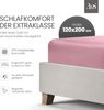 Bettwaesche-mit-Stil Mako-Satin Spannbettlaken rosa 120x200cm Höhe 31-40cm Bild 2